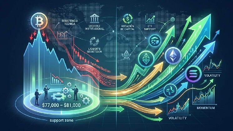 بيتفينكس تشير إلى نطاق 77–81 ألف دولار والعملات البديلة تخطف زخم السوق