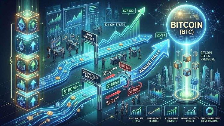 بيتكوين يصمد فوق 79 ألف دولار بعد صعود أغسطس بنسبة 25%