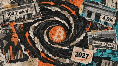 مخاطر النفط تهدد بيتكوين حتى 2027 مع خفض وكالة الطاقة الدولية توقعات المعروض مجدداً