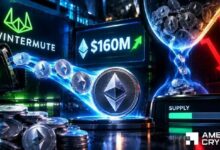 تقلبات إيثيريوم تتصاعد بعد إيداع وينترميوت 160 مليون دولار – ارتداد ETH محتمل إذا…