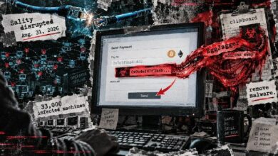 هجوم “النسخ واللصق” على عناوين الكريبتو النشطة يهدد المستخدمين حتى بعد قطع اتصال القراصنة بعملية تنظيف شاملة للبرمجيات الخبيثة