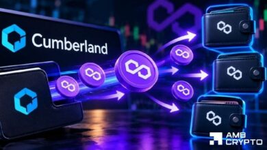 بوليجون يهبط إلى 0.095 دولار مع تحويل كامبرلاند 1.41 مليون POL خارج المنصات
