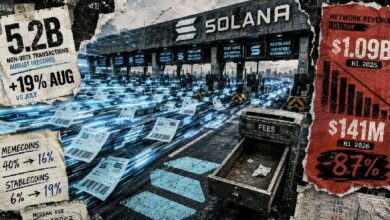 سولانا تعالج 5.2 مليار معاملة بعد انهيار الإيرادات بنسبة 87% – إليك ما تغيّر